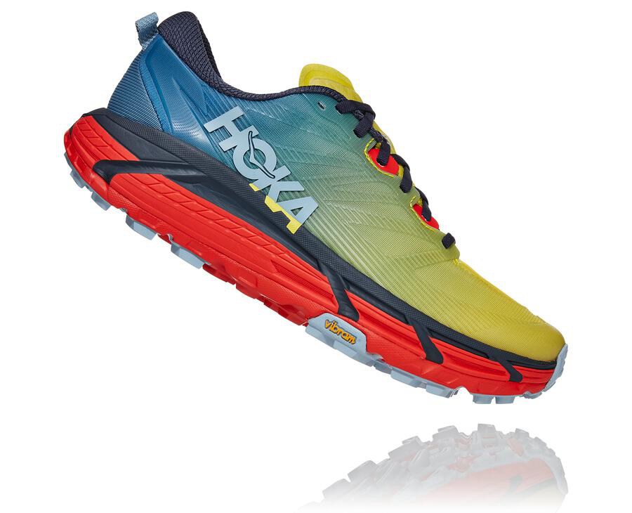 Hoka One One Spor Ayakkabı Erkek Mavi - Mafate Speed 3 - XZ1430627